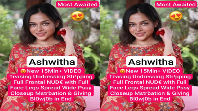Cute Ashw!tha Most Awaited New Teasing – Closeup Mstrbation Video