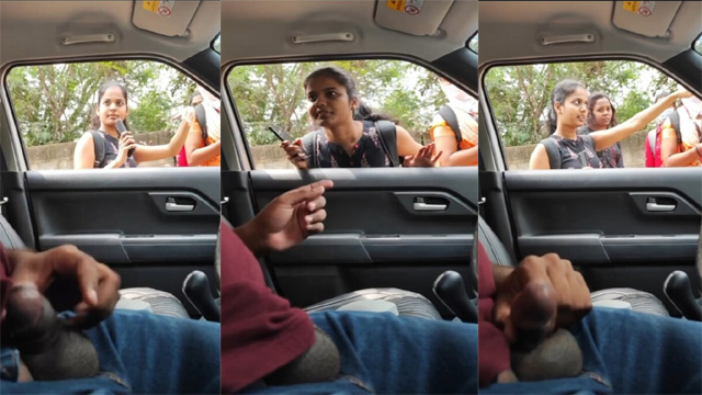 South Indian Daring Guy Flashing Dick – In Girls While Asking Directions