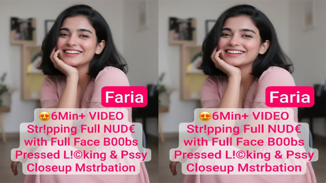 Petite Tiktoker Faria Most Exclusive Boobs Pressed Nude Video