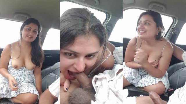 GF Flash Hot Boobs Sucking BF’s Dick In Car Viral Mms Video