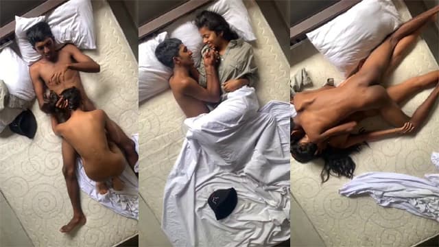 College Couple First time Hard Fucking on Valentines Day