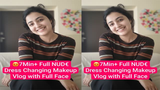 Desi GF Latest Viral Full Nude Dress Changing & Makeup Free Video
