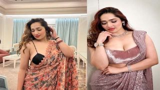 Aditi Mistry Holi Live With Nipples Visible Over Saree Viral Mms